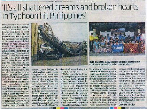 Tt's all shattered dreams and broken hearts in Typhoon hit Philipines Deccan Herald デカン　ヘラルド新聞