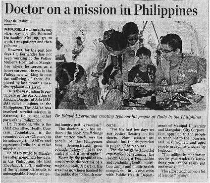 Docto on a mission in Philippines The Hindu ヒンズー新聞